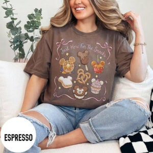Just Here For The Snacks Disneyland Trip Comfort Colors Tee PersonalizedShirts.net