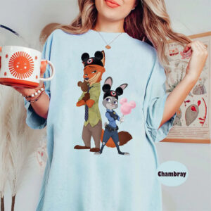Nick And Judy Ice Cream Mickey Comfort Colors Shirt