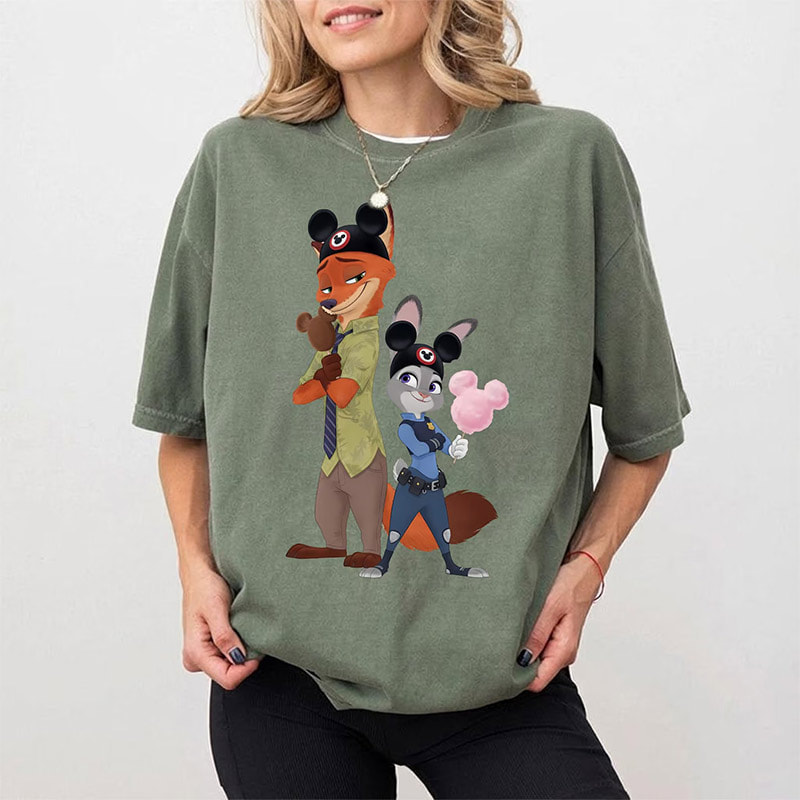 Nick And Judy Ice Cream Mickey Comfort Colors Shirt Nick And Judy Ice Cream Mickey Comfort Colors Shirt