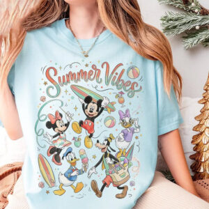 Summer Vibes Disney Trip 2026 Comfort Colors Tee 3 PersonalizedShirts.net