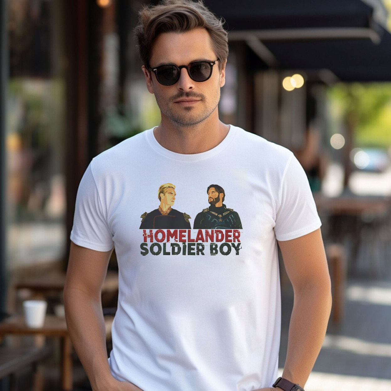 Soldier Boy And Homelander, Father And Son Graphic Shirt Soldier Boy And Homelander, Father And Son Graphic Shirt