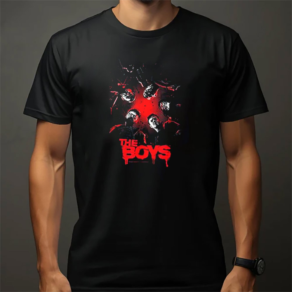 The Boys Team Superhero TV Series Shirt Detailed View