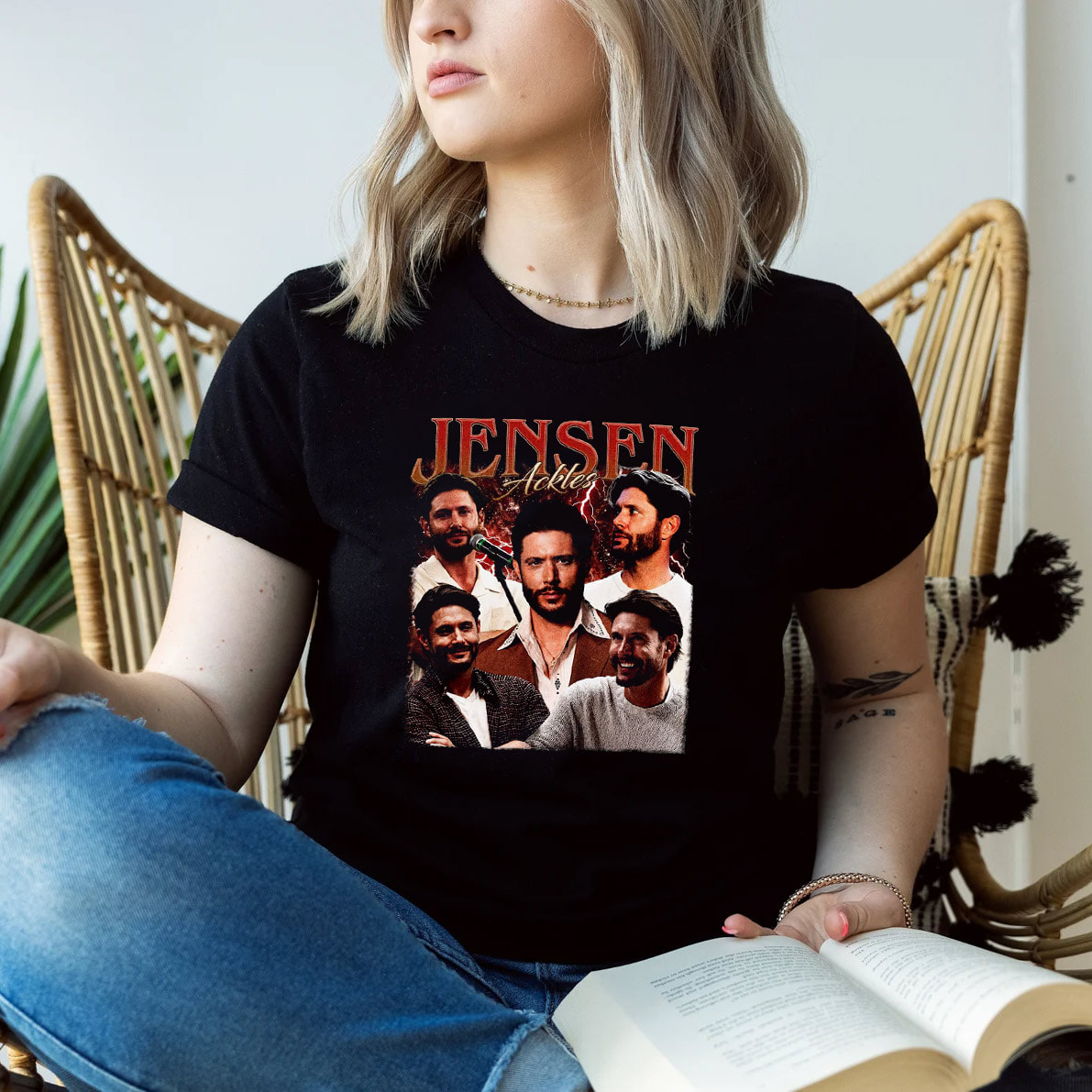 Jensen Ackles Fan Collection Vintage Style Shirt Jensen Ackles Fan Collection Vintage Style Shirt