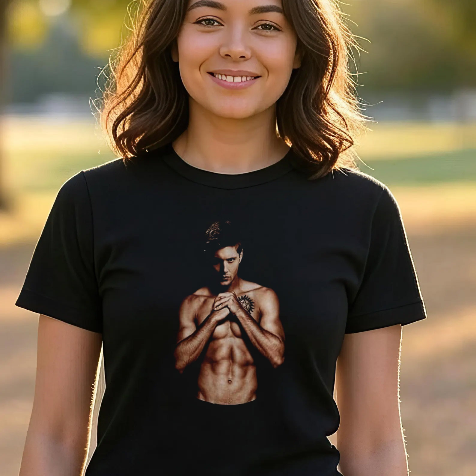 Jensen Ackles Shirtless Fan Tee Jensen Ackles Shirtless Fan Tee