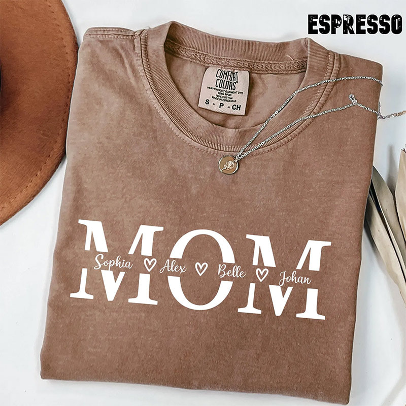 Custom Mom Gifts, Cute Mother’s Day Gift Ideas Comfort Colors Shirt Custom Mom Gifts, Cute Mother’s Day Gift Ideas Comfort Colors Shirt