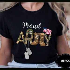Custom Proud Army Family Mom Dad Brother Shirt