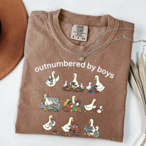 Funny Boy Mom Goose, Boy Mom Mothers Day Comfort Colors Tee PersonalizedShirts.net