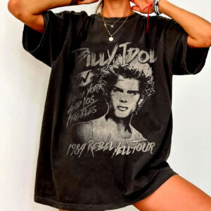 It’s Nice Day To Tour Again Billy Idol Rebel Yell Tour Shirt