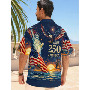 America's Freedom 250th Anniversary Button Hawaiian Shirt 2 PersonalizedShirts.net