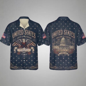 United States Celebrating 250 Years Retro Hawaiian Shirt