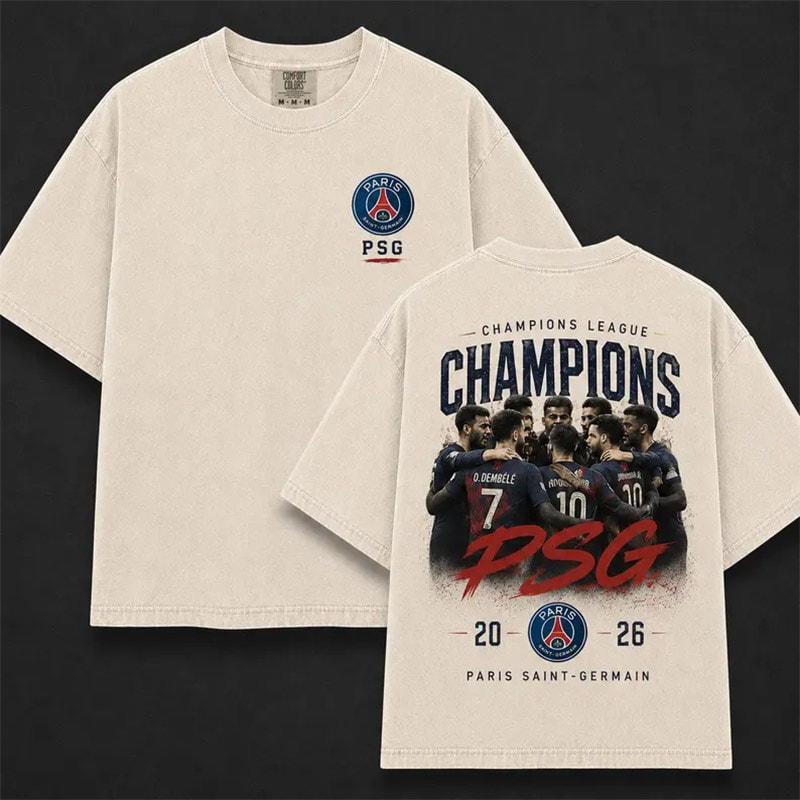2026 Champions League Winner PSG Soccer Comfort Colors Shirt