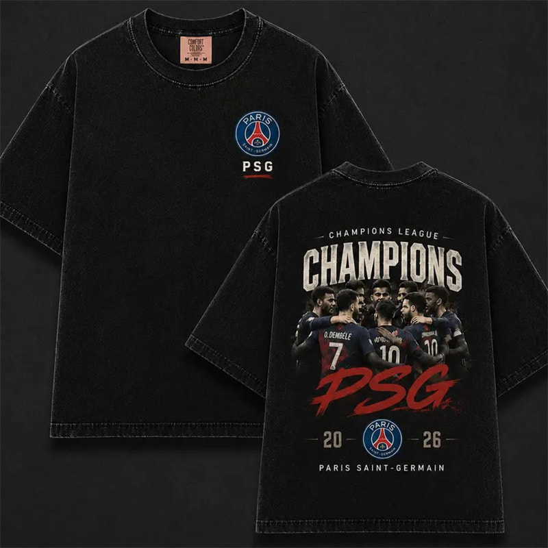 2026 Champions League Winner PSG Soccer Comfort Colors Shirt 2026 Champions League Winner PSG Soccer Comfort Colors Shirt