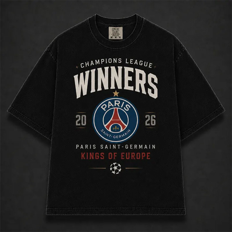 PSG Champions League Winners 2026 Comfort Colors Shirt PSG Champions League Winners 2026 Comfort Colors Shirt