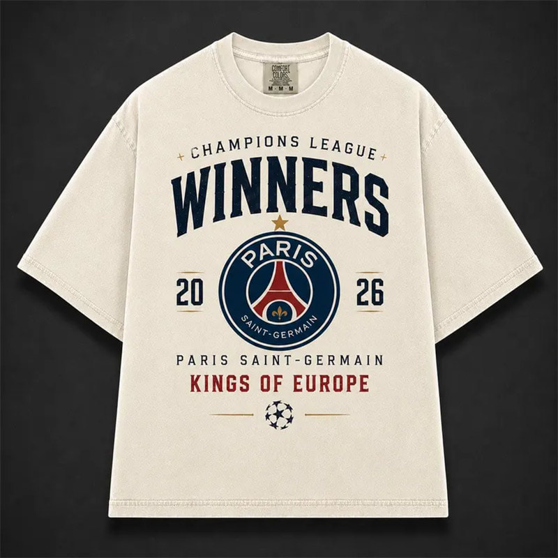 PSG Champions League Winners 2026 Comfort Colors Shirt