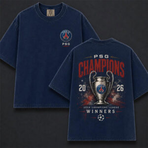 UCL Winners PSG Champions 2026 Trophy Celebration Comfort Colors Shirt