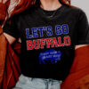 Vintage Lets Go Buffalo, Distressed Buffalo Football Shirt
