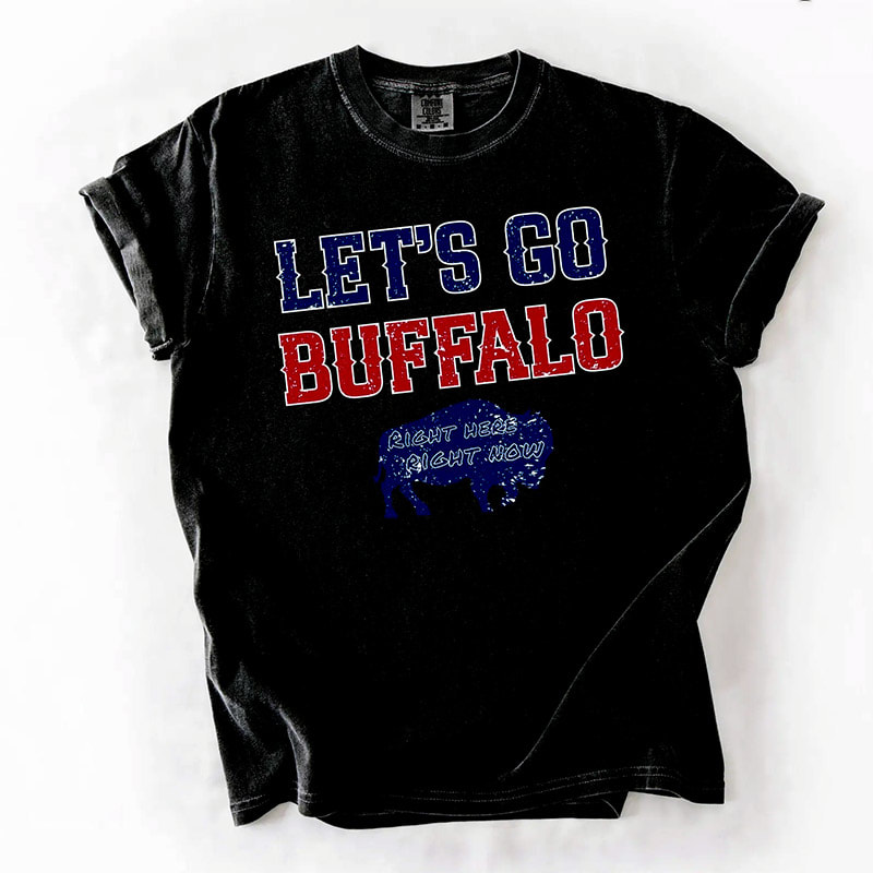 Vintage Lets Go Buffalo, Distressed Buffalo Football Shirt Vintage Lets Go Buffalo, Distressed Buffalo Football Shirt