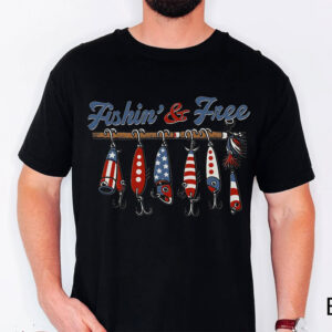 Fishing 4th Of July Fishin And Free Shirt