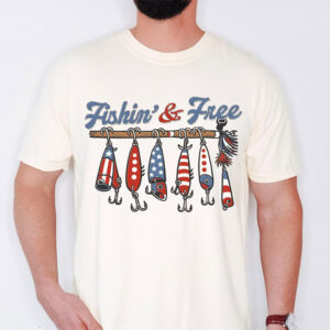 Fishing 4th Of July Fishin And Free Shirt PersonalizedShirts.net
