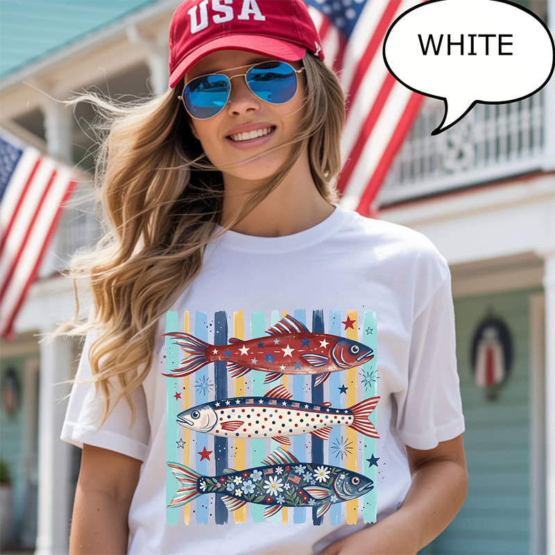 Happy 4th Of July Patriotic Trout Shirt Happy 4th Of July Patriotic Trout Shirt