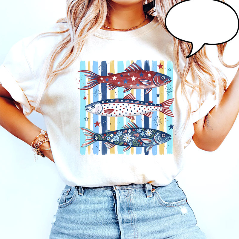 Happy 4th Of July Patriotic Trout Shirt Happy 4th Of July Patriotic Trout Shirt