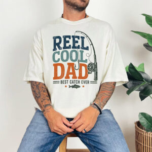 Reel Cool Dad Funny Fisherman Dad Shirt