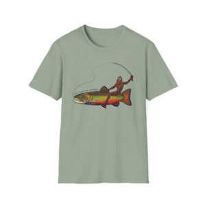 Trout Fishing Bigfoot Brook Comfort Colors Shirt