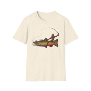 Trout Fishing Bigfoot Brook Comfort Colors Shirt PersonalizedShirts.net