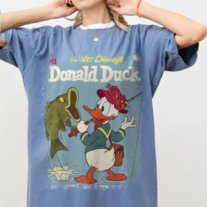 Walt Disney's Donald Duck Fishing Comfort Colors Shirt PersonalizedShirts.net