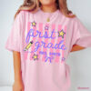 Custom Back To School, First Grade Teacher Comfort Colors Tee
