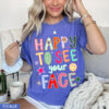 Happy To See Your Face Teacher Gift Comfort Colors Tee