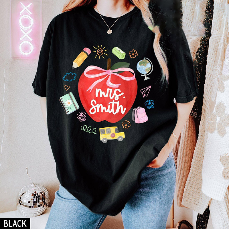 School Start Date Custom Teacher Gifts Shirt School Start Date Custom Teacher Gifts Shirt