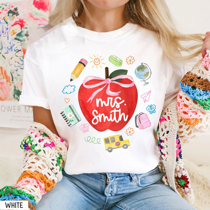 School Start Date Custom Teacher Gifts Shirt