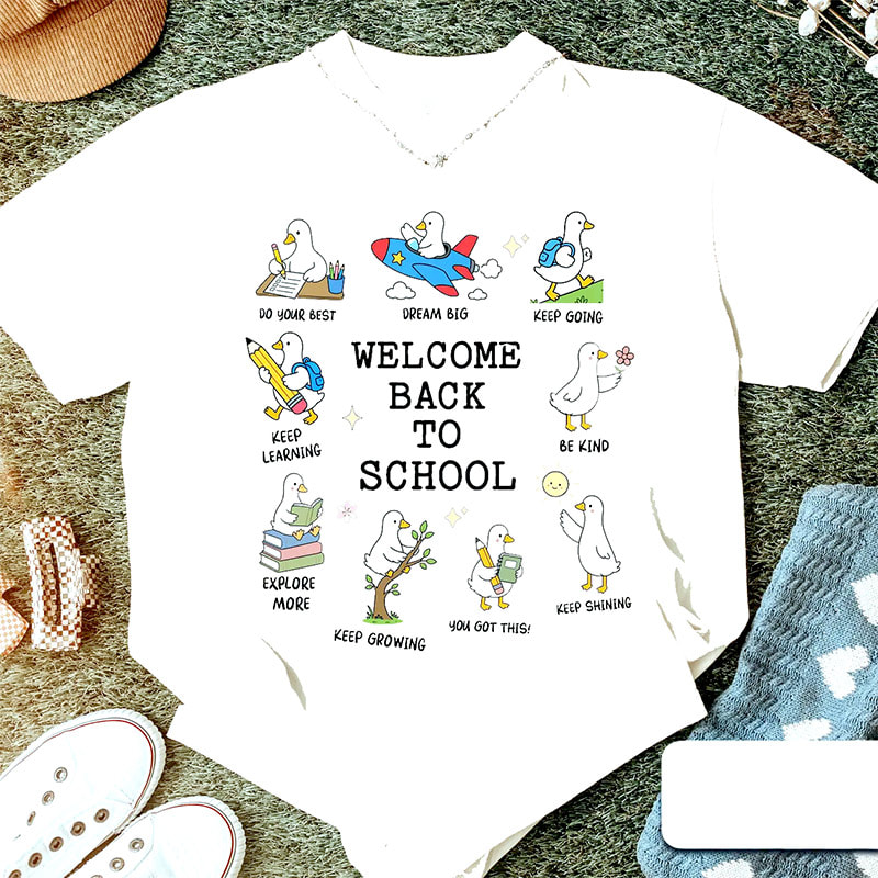 Welcome Back To School Goose Shirt Welcome Back To School Goose Shirt
