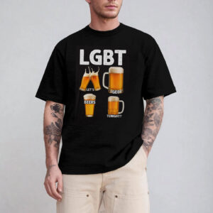 Funny Beer Drinking, LGBT Let’s Get Beers Tonight Shirt