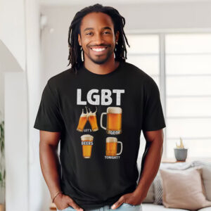 Funny Beer Drinking, LGBT Let's Get Beers Tonight Shirt PersonalizedShirts.net