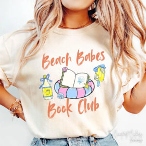 Beach Babes Book Club, Bookworm Besties Vacation Comfort Colors Shirt