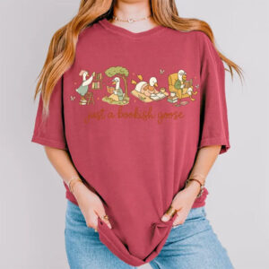 Just A Bookish Goose Shirt