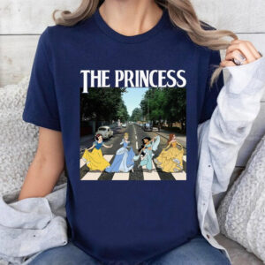 Disney The Princess Abbey Road Crossing Parody Comfort Colors Shirt
