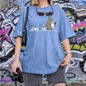 My Neighbor Totoro Abbey Road Parody Ghibli Studio Comfort Colors Shirt