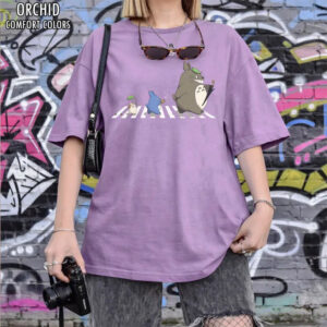 My Neighbor Totoro Abbey Road Parody Ghibli Studio Comfort Colors Shirt