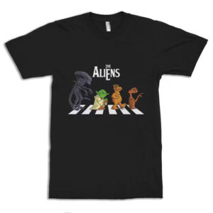 The Aliens Abbey Road Crossing Parody Shirt