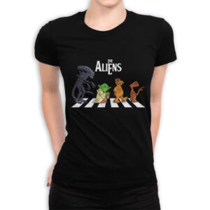 The Aliens Abbey Road Crossing Parody Shirt