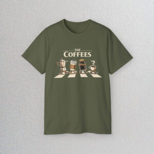 The Coffees Abbey Road Crossing Parody Comfort Colors Shirt