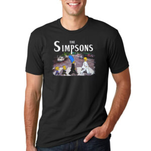 The Simpsons Abbey Road Crossing Cartoon Shirt 2 PersonalizedShirts.net