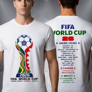 2026 World Cup Host Schedule Venue 2-sided Shirt