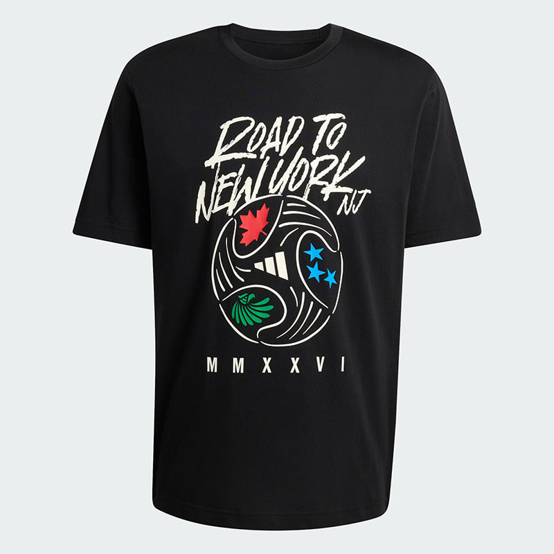 Road To NY NJ FIFA World Cup 2026 Trionda Soccer Ball 2-sided Shirt Road To NY NJ FIFA World Cup 2026 Trionda Soccer Ball 2-sided Shirt