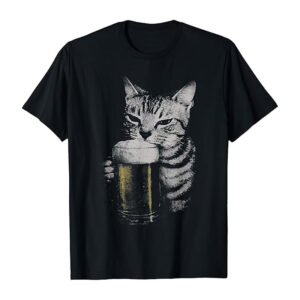 Cat Drinking Beer Meme, Drunk Cats T-shirt