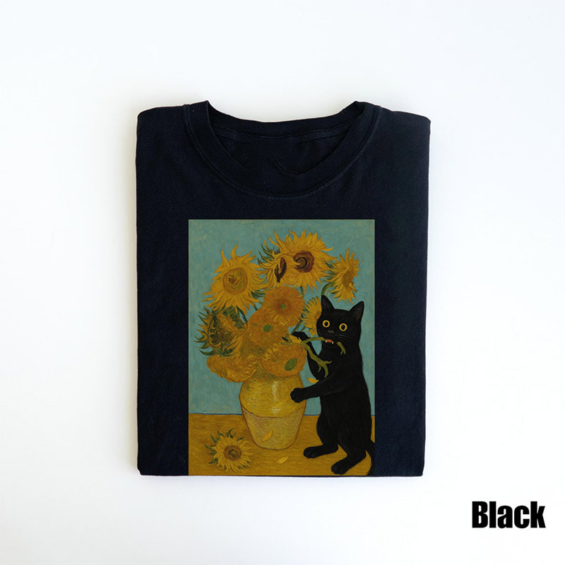 Hilarious Cat Memes Van Gogh Cat Shirt Hilarious Cat Memes Van Gogh Cat Shirt