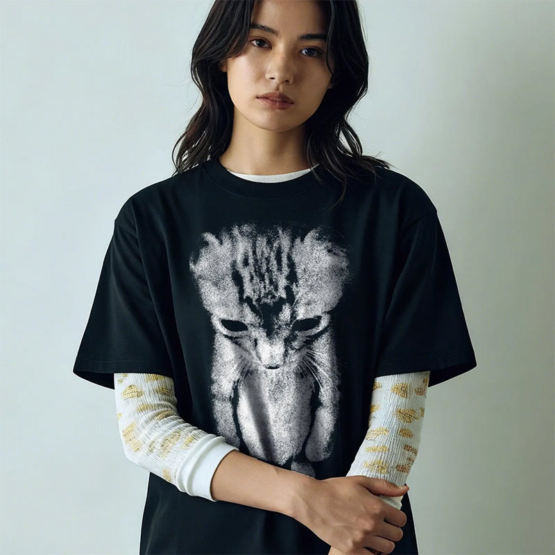 Sad Kitten Meme Standing Cat Cute Shirt